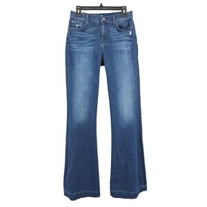7 For All Mankind Dojo Flare Mid Rise Jeans